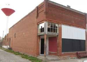 This former hardware store in Orient, Iowa, was listed as one of Preservation Iowa's "Most Endagered" buildings in 2012.