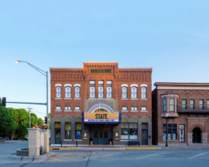 2016 Preservation at its Best, Small Commercial: State Theatre, Washington, Iowa.  Exterior daytime view.